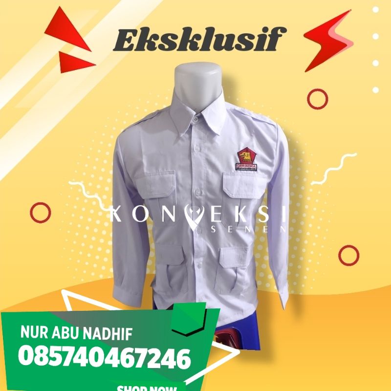 KEMEJA Exclusive gerridra party เสื้อ 4 กระเป๋า