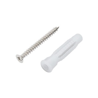NYLON พุ๊กอิฐบล็อกพร้อมสกรู FITT HNA-6 #6 10 ตัวNYLON BRICK ANCHOR WITH SCREW FITT HNA-6 #6 10EA