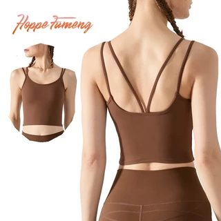 Hoppe FUMENG เสื้อชั้นใน สปอร์ตบรา เสริมฟองน้ํา สําหรับผู้หญิง ใส่เล่นกีฬา โยคะ กลางแจ้ง