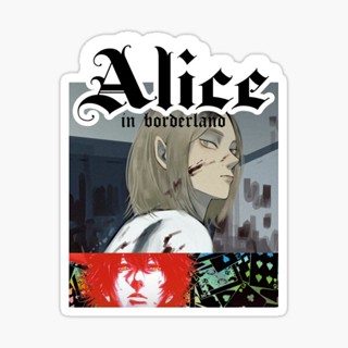 สติ๊กเกอร์กันน้ำ สติ๊กเกอร์ติดรถ แม่เหล็กติดตู้เย็น alice in borderland เคนโตะ ยามาซากิ อายะ อาซาฮินะ ทาโอะ ยามะพี