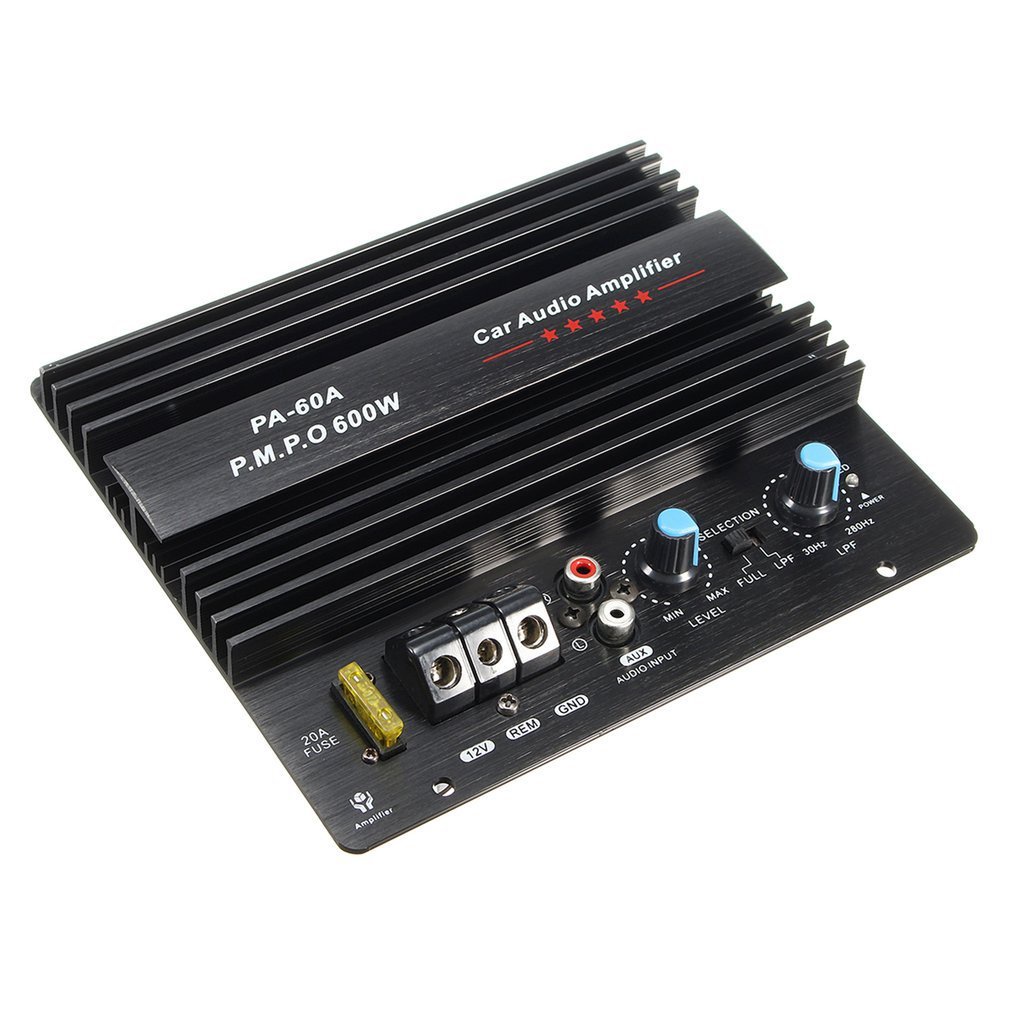 12V Mono 600W High Power Car Audio Amplifier PA60A Fashion Wire