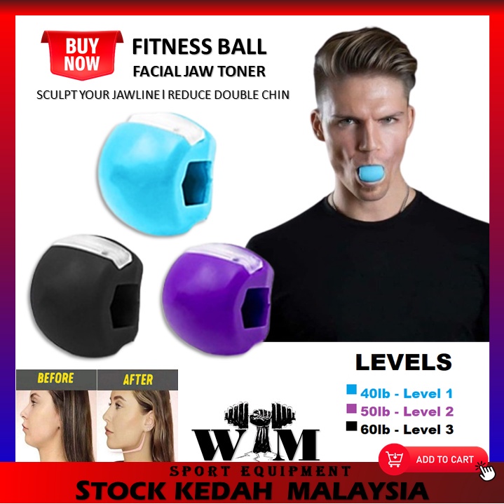 Face Fitness Ball Jawline Exerciser Ball Jaw การออกกําลังกาย Jawline Shaper Mewing Ball