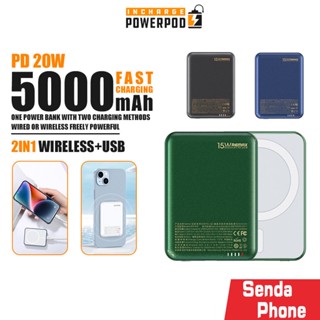 ที่ชาร์จไร้สาย รุ่น RPP-509 ชาร์จเร็ว PD20W ความจุ 5000mAh มีไฟบอกแบต ขนาดเล็ก พกพาสะดวก