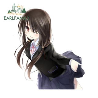 Earlfamily สติกเกอร์ กันน้ํา ลาย Kurumi Tokisaki น่ารัก ขนาด 13 ซม. x 11.5 ซม. สําหรับติดตกแต่งรถยนต์ รถจักรยานยนต์