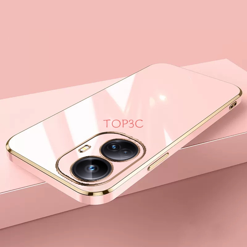 เคส Realme 10 Pro Plus 5G 10 Pro 5G C30 C21Y C25Y C30S C35 C33 เคสโทรศัพท์มือถือ ขอบตรง แฟชั่น สําหรับ ZB - รูปที่ 5