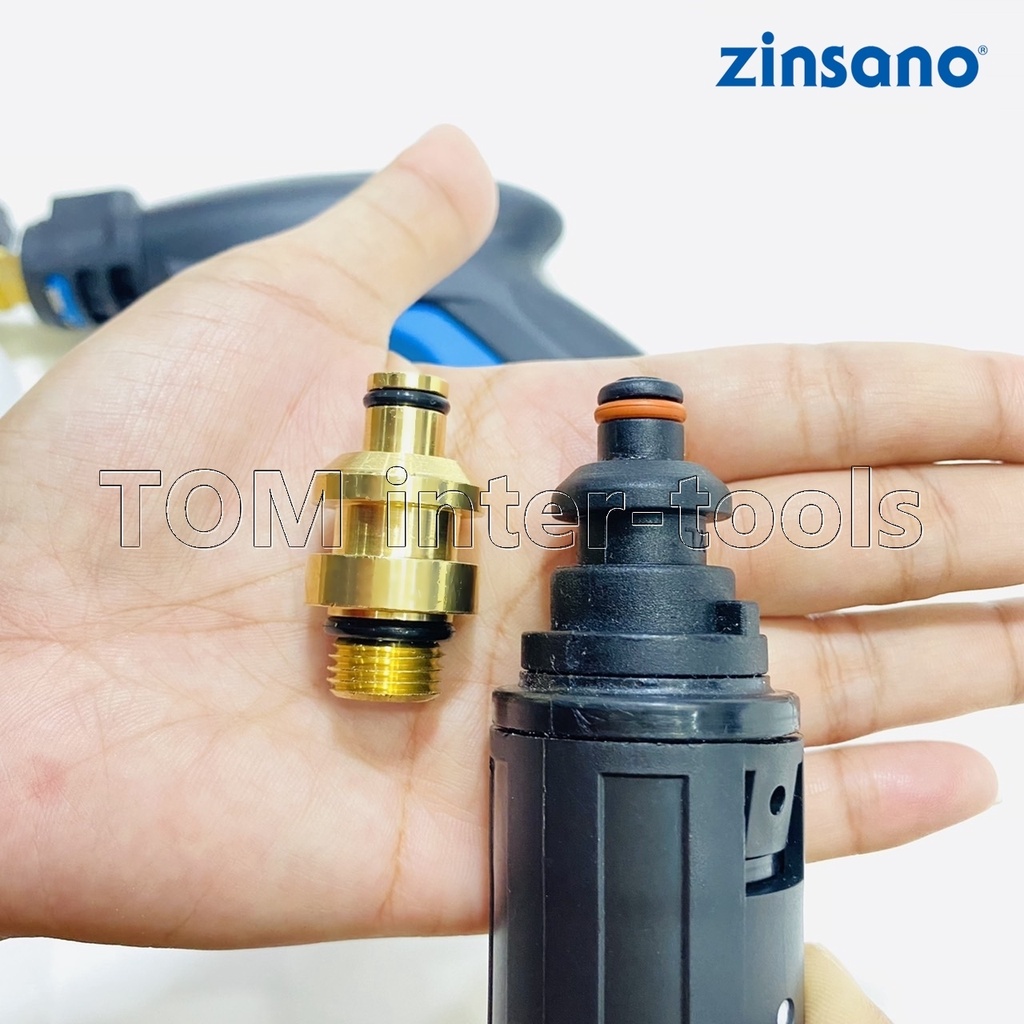 ข้อต่อกระบอกฉีดโฟม Zinsano ข้อต่อ Foam Lance หัวฉีดโฟม Adapter สำหรับต่อปลายปืนอัดฉีด แปลงเป็นเกลียวG1/4″ ราคา ถูกที่สุด ดีลบีเคเค แกลเลอรีภาพที่ 5