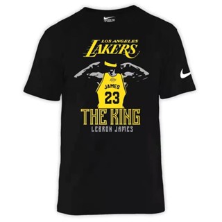 NIKE 23rd LeBron James THE KING Mens sports T-shirt short sleeve_05