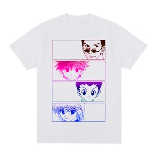 เสื้อยืดไม่ต้องรีด ฮันเตอร์ X ฮันเตอร์คาวาอี้ Killua Zoldyck อะนิเมะนุ่มมังงะเสื้อยืดผ้าฝ้ายผู้ชายเสื้อยืดใหม่ TEE _05