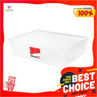 STORAGE กล่องเก็บของ ฝาล็อค STACKO 6656 16 ลิตร สีใสSTORAGE BOX STACKO 6656 16L CLEAR