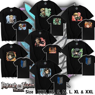 ANIME Attack on Titan PREMIUM Chibi BLACK Shirt | LexsTEES_07