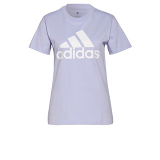 adidas ไลฟ์สไตล์ เสื้อยืดโลโก้ LOUNGEWEAR Essentials  ผู้หญิง สีม่วง H07809