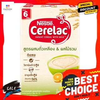 Cerelac ซีรีแล็ค อินแฟนท์ อาหารเสริมธัญพืช ผสมถั่วเหลือง และผลไม้รวม 250 ก. Cerelac Infant Cereal Supplement Mixed soybe