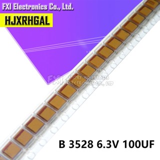 ตัวเก็บประจุแทนทาลัม B 3528 100uF 6.3V 107J SMD 10 ชิ้น