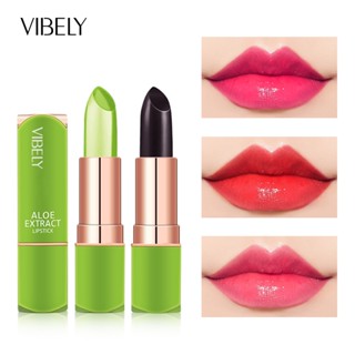 VIBELY Color Changing Lip Balm Natural Aloe Vera Lipstick Long Lasting Moisturizing Lip Balm Makeup Cosmetics for Women 7 Colors