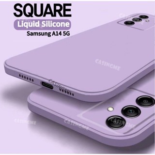 เคสโทรศัพท์ซิลิโคน TPU แบบนิ่ม ทรงสี่เหลี่ยม กันกระแทก สําหรับ Samsung Galaxy A14 5G A14 A54 A34 14A A 14 54 34 5G 4G Pocophone 2023