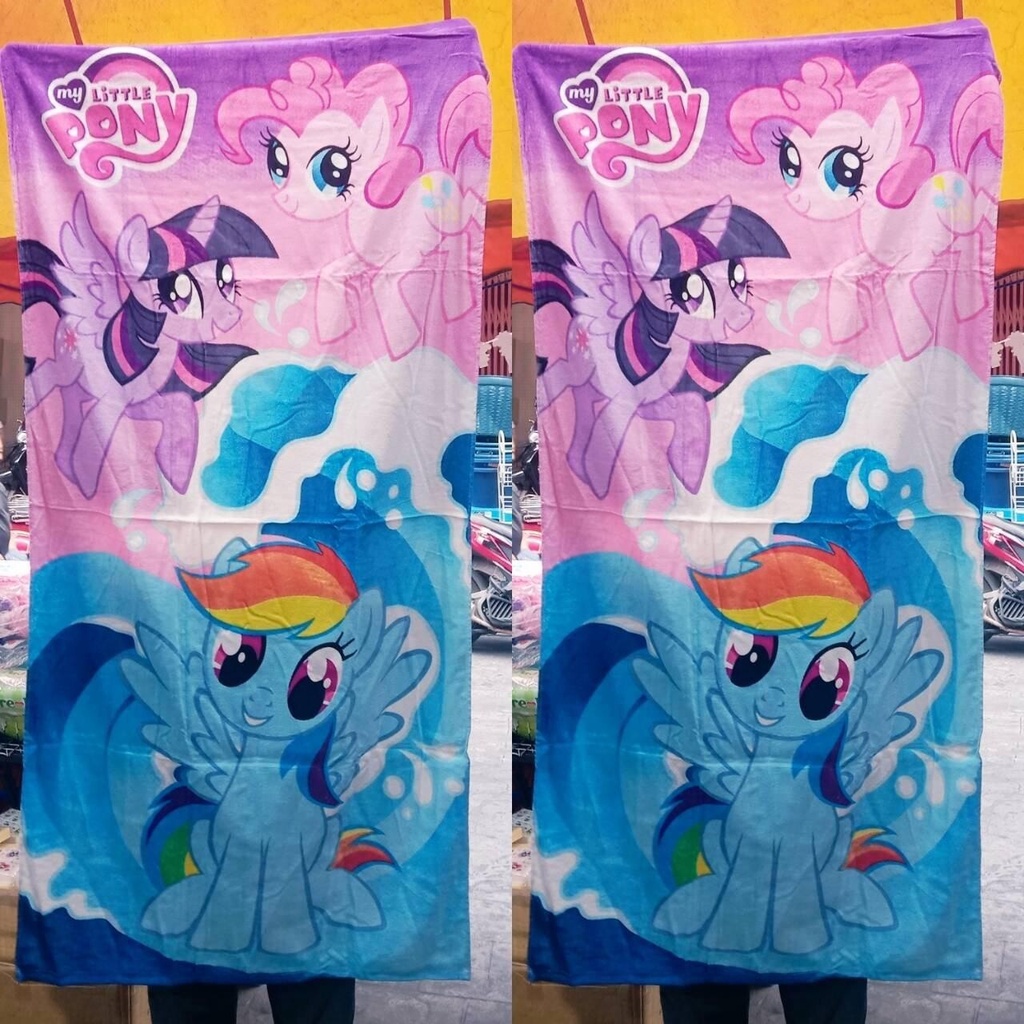ผ้าขนหนูลาย My Little Pony น่ารัก ผ้าหนานุ่ม ซับน้ำดี ขนาด 140×80 cm