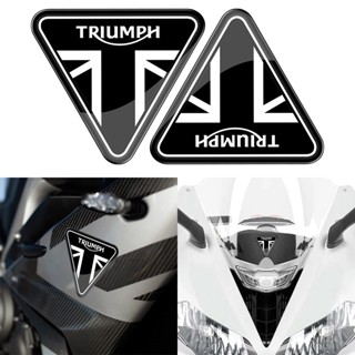 สติกเกอร์เรซิ่น 3 มิติ รูปตราสัญลักษณ์ triumph สําหรับติดตกแต่งรถจักรยานยนต์