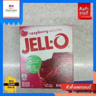 Jell-o Gelatin Desert Raspberry Flavor วุ้น เจลาติน สำเร็จรูป85gJell-o Gelatin Desert Ras