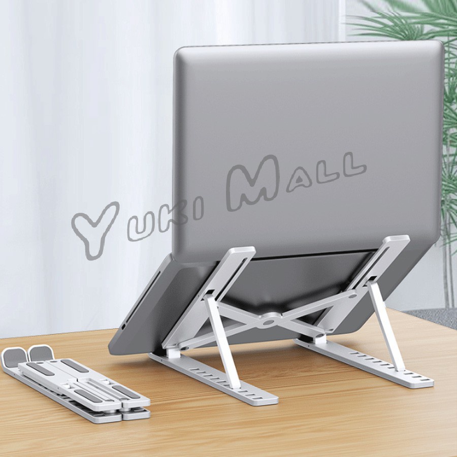 YuKi แท่นวางแล็ปท็อป  สามารถพับเก็บได้  วงเล็บมัลติฟังก์ชั่น ปรับได้หลายมุม Notebook stand