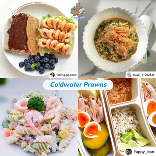 กุ้งน้ำเย็นธรรมชาติ จากทะเลอาร์กติก 200g | Alaska King Coldwater Prawns สด พร้อมทาน จากทะเลอาร์กติก