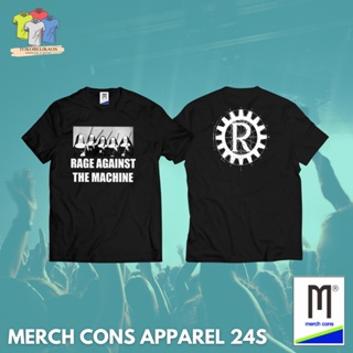 Lm52 | เสื้อยืด พิมพ์ลาย BAND RAGE AGAINST THE MACHINE TAG MERCHCONS APPAREL | ขนาดด้านนอก