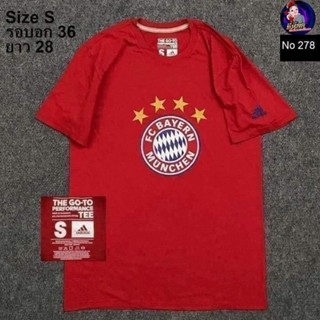 เสื้อ Adidas ฟุตบอล Bayern Munich Big logo สีแดง ของแท้ สวยมาก