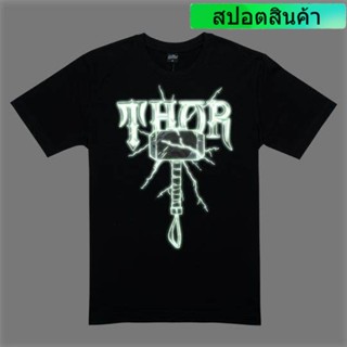 เสื้อยืดมาร์เวล ธอร์ THOR-9275-BL (เรืองแสงในที่มืด) เสื้อยืดผ้าฝ้าย_07