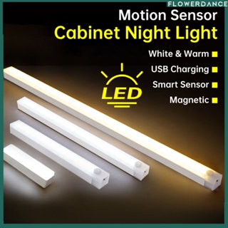 10/20/30/50เซนติเมตรเซ็นเซอร์ไร้สายไฟ Led Motion Sensor ไฟกลางคืนชาร์จ Usb,ใช้สำหรับห้องครัวห้องนอนตู้โคมไฟติดผนัง Flowerdance