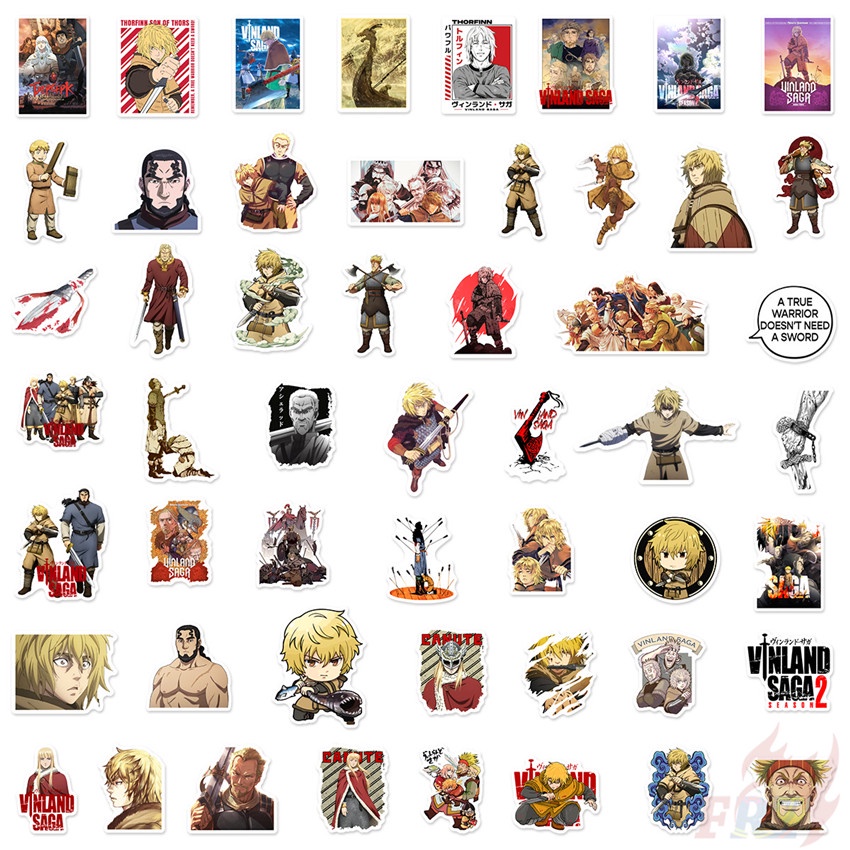 ❉ สติกเกอร์ VINLAND SAGA Series 01 ❉ สติกเกอร์แฟชั่น กันน้ํา DIY 50 ชิ้น/เซต - รูปที่ 2