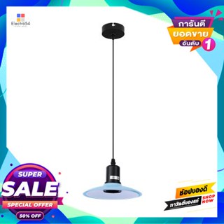 Lamp โคมไฟแขวนพลาสติก (E27x1) LUZINO รุ่น 201005/1P ขนาด 18 x 18 x 102 ซม. สีฟ้า - ขาวPlastic Pendant Lamp (E27x1) LUZIN