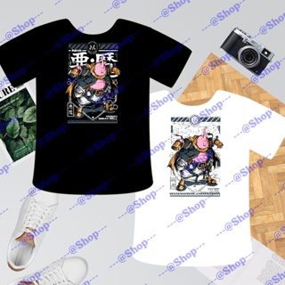 T-shirt Clothing Dragon Ball Majin Buu Back and Front Design Cotton (4 Size S, M, L, XL)เสื้อยืด_05