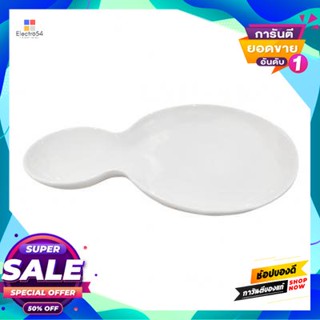 Round จานกลมพอร์ซเลน 2 ช่องทรงตื้น (ใหญ่) Kasse Home รุ่น Yg18-011Bd สีครีมporcelain Round Plate 2 Compartment Shallow S