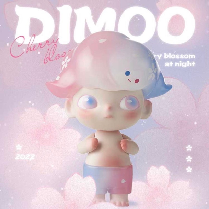 [พร้อมส่ง/มือสอง] DIMOO CHERRY BLOSSOM AT NIGHT  (ของแท้)