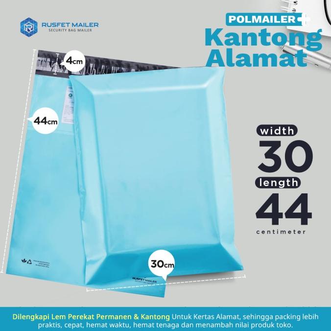 พลาสติก ENVELOPE POLYMAILER บรรจุ ONLINE BABY BLUE bird01