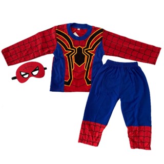 ชุดไอรอนแมนสําหรับเด็กผู้ชายชุดซุปเปอร์ฮีโร่สวมหน้ากาก