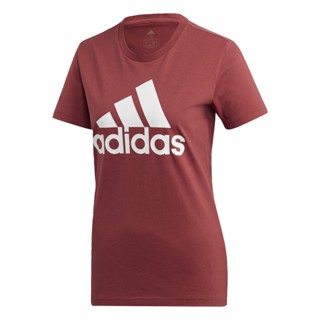 adidas ไลฟ์สไตล์ เสื้อยืด Must Haves Badge of Sport ผู้หญิง สีแดง GC6961