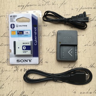 Haozheng SONY SONY DSC-T500 DSC-T900 แบตเตอรี่กล้อง NP-BD1 FD1 ที่ชาร์จ และสายเคเบิลข้อมูล