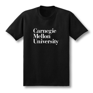 เสื้อยืดแขนสั้น พิมพ์ลาย Mellonon university carnegie Mellon สไตล์อเมริกัน