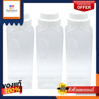 ขวดน้ำทรงเหลี่ยม PIONEER รุ่น PNP3501/2X3 ขนาด 27 x 8.5 x 21.7 ซม. (แพ็ค 3 ใบ) สีขาวSquare Water Bottle PIONEER Model PN