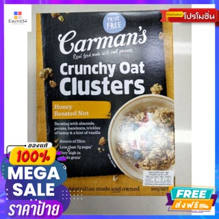 Carmans Clusters Oat clusters Honey Roasted Nut ธัญพืช ข้าวโอ๊ต และ ข้าวโพดอบกรอบ