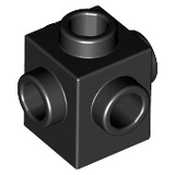 LEGO PART No: 4733 (ชิ้นส่วนเลโก้) Brick, Modified 1 x 1 with Studs on 4 Sides