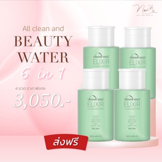 ร้านแนนค่ะ (ราคาพิเศษ) Beauty water 4 ขวด ทำความสะอาดพร้อมบำรุง Dewellness น้ำค้าง ( บิวตี้4)