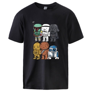 Yoda Darth Vader Summer Tops Man Star Wars Cotton Short Sleeve Tshirts Male Casual Crewneck Pullover Tees 2020 New _05