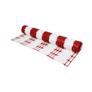 PLASTIC ตาข่ายพลาสติก THAI PRASIT 1X50เมตร สีขาว/สีแดงPLASTIC NET THAI PRASIT 1X50M WHITE/RED