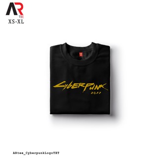 เสื้อคู่ - AR Tees Cyberpunk 2077 โลโก้เสื้อเชิ้ตที่กําหนดเอง Unisex Tshirt สําหรับผู้หญิงและผู้ชาย_12