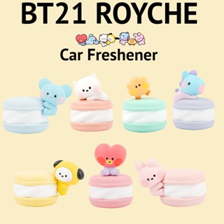 [ROYCHE Bt21] MACAROON CAR AIR FRESHENER BT21 ผลิตภัณฑ์หลัก น้ําผึ้งดํา กลิ่นกุหลาบแดง [ไม่รวมตัวละครรีฟิล ]