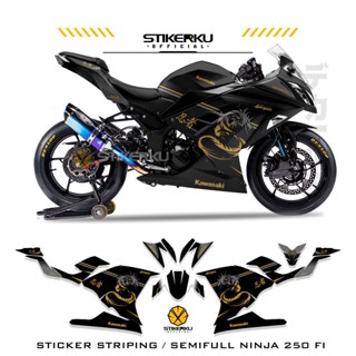 สติกเกอร์รูปลอก NINJA250 FI SEMIFULL NINJA 250 FI 1 DRAGON SEMI FULL NINJA FI NINJA 250fi DECALS NINJA250FI สติกเกอร์ CBR STICKER 150R LIST Pole DECAL Stickerku