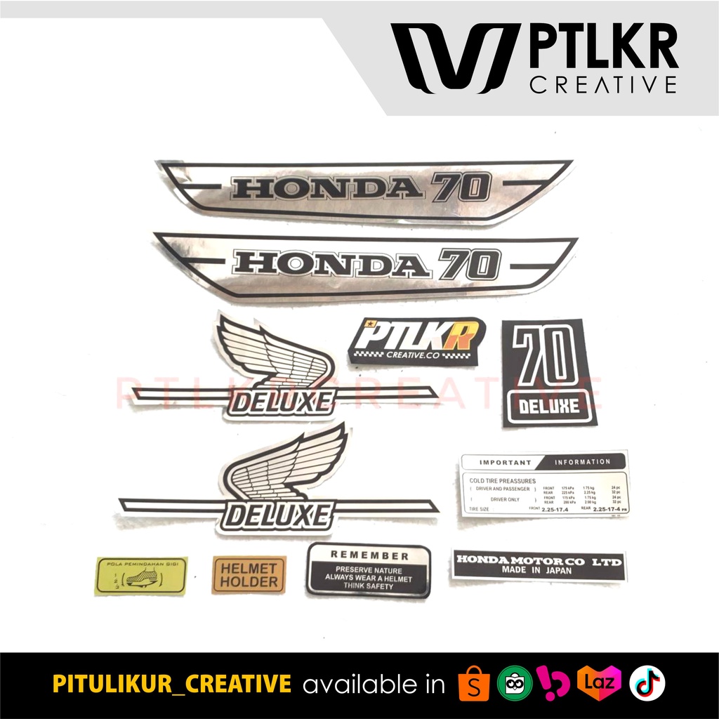 สติ๊กเกอร์ Striping Honda C70 Mini, Minicub