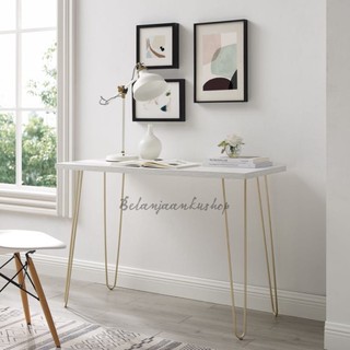 Meja Tamu Minimalis GOLD Meja Kerja / Belajar Meja kamar Cafe hairpin leg / Table Coffe