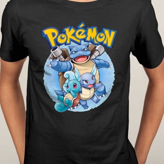 Pokemon Blastoise Squirtle wartortle Pikachu eevee Pokeball T-Shirt shirt Adult Kid Size Short Sleeve cotton Ready _07